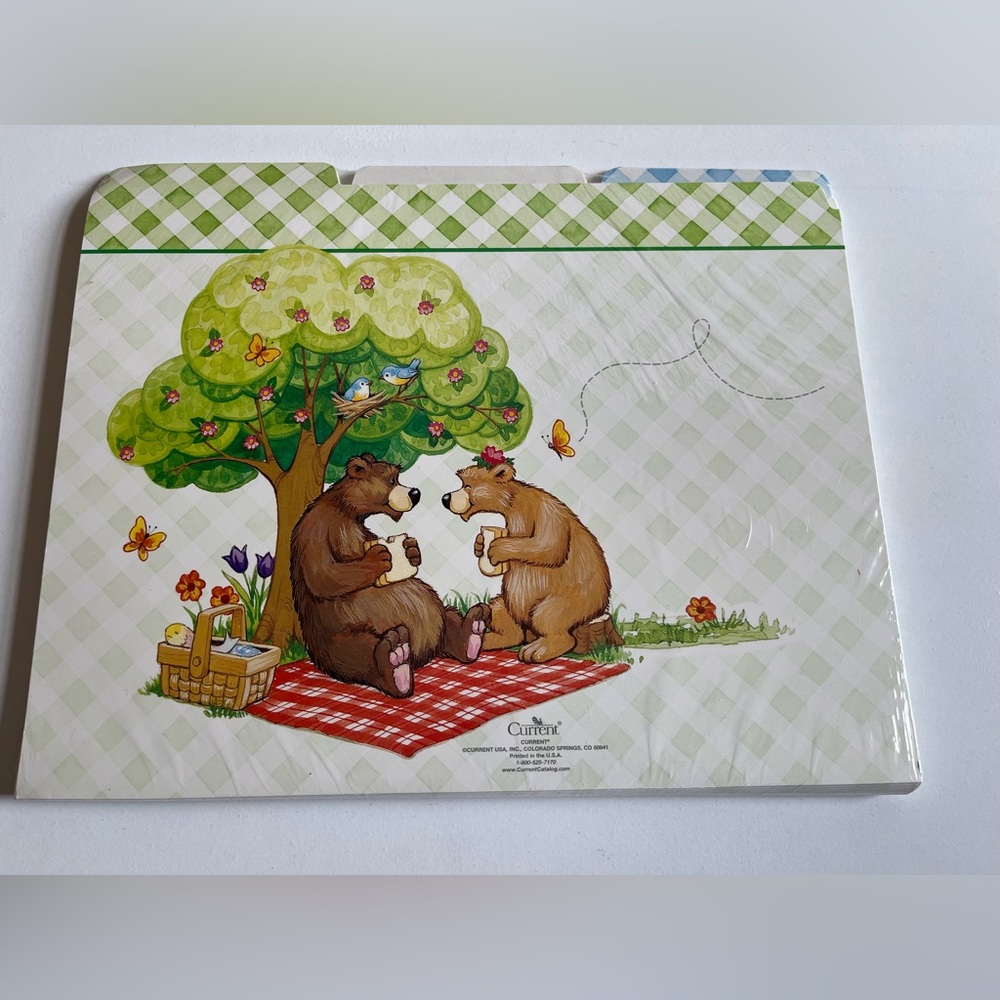New sealed Current Catalog Summer Bears file folders 12 design variety office